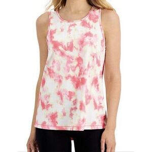 ID Ideology Women's Morning Glory Tie-Dyed Mesh Back Tank Top Extra Small NWT